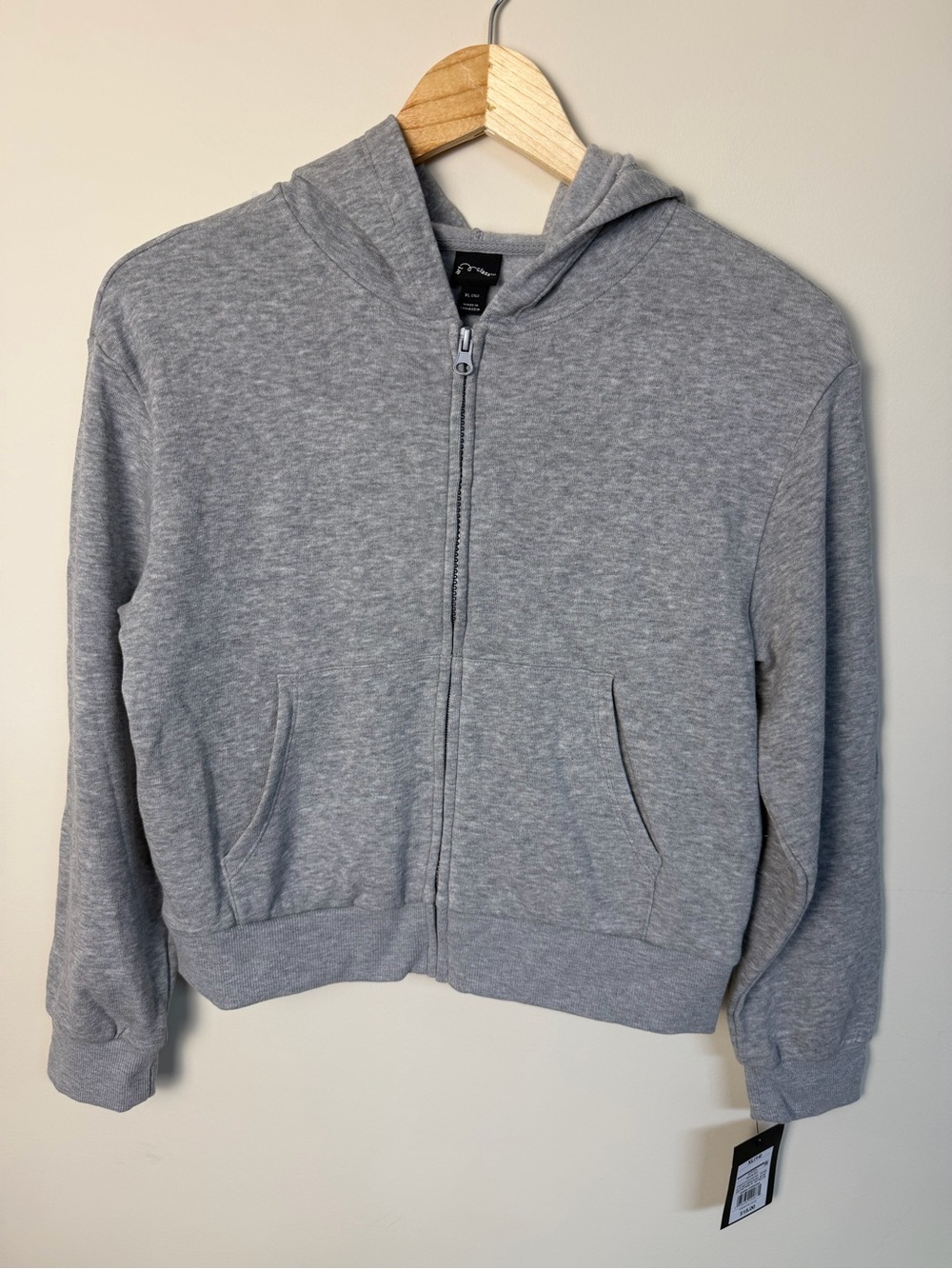 art class Girls' Light Gray Zip-Up Hoodie Jacket